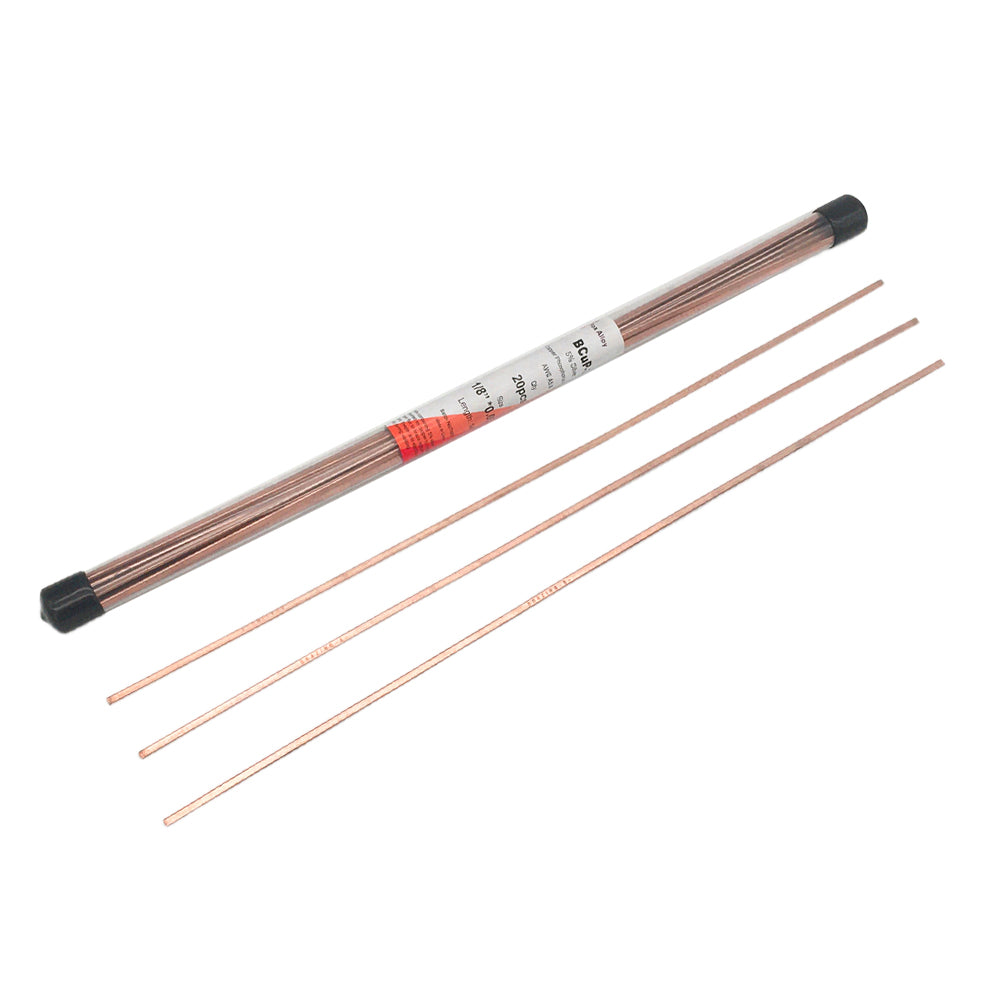 Fox Alloy 20pcs Silver Phosphorus Brazing Rods BCuP-3 0.050"x1/8"x14"
