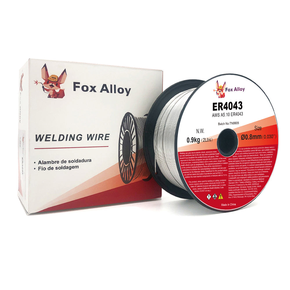 Fox Alloy ER4043 0.030"/0.035" Aluminum MIG Wire - 1 Lb Spool Welding Wire
