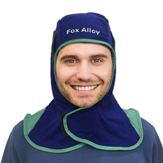 Fox Alloy Blue Canvas Protective Welding Hood