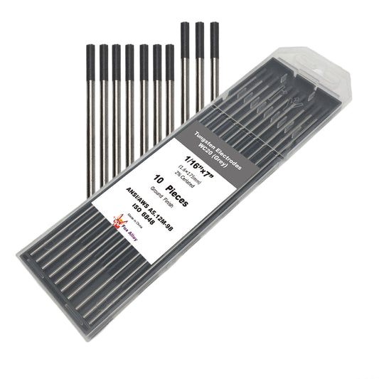 Fox Alloy 10pcs 2.0% Ceriated Grey Tungsten Electrode WC20 TIG Welding Accessories