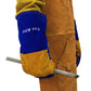 Fox Alloy Leather 16 Inch Long Heat Resistant Blue Stick Welding Gloves