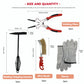 Fox Alloy Welding Tool Kits with Scratch Wire Brush Welding Chipping Hammer Slag Removal Brush Tool Welding Gloves