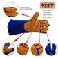 Fox Alloy Leather 16 Inch Long Heat Resistant Blue Stick Welding Gloves