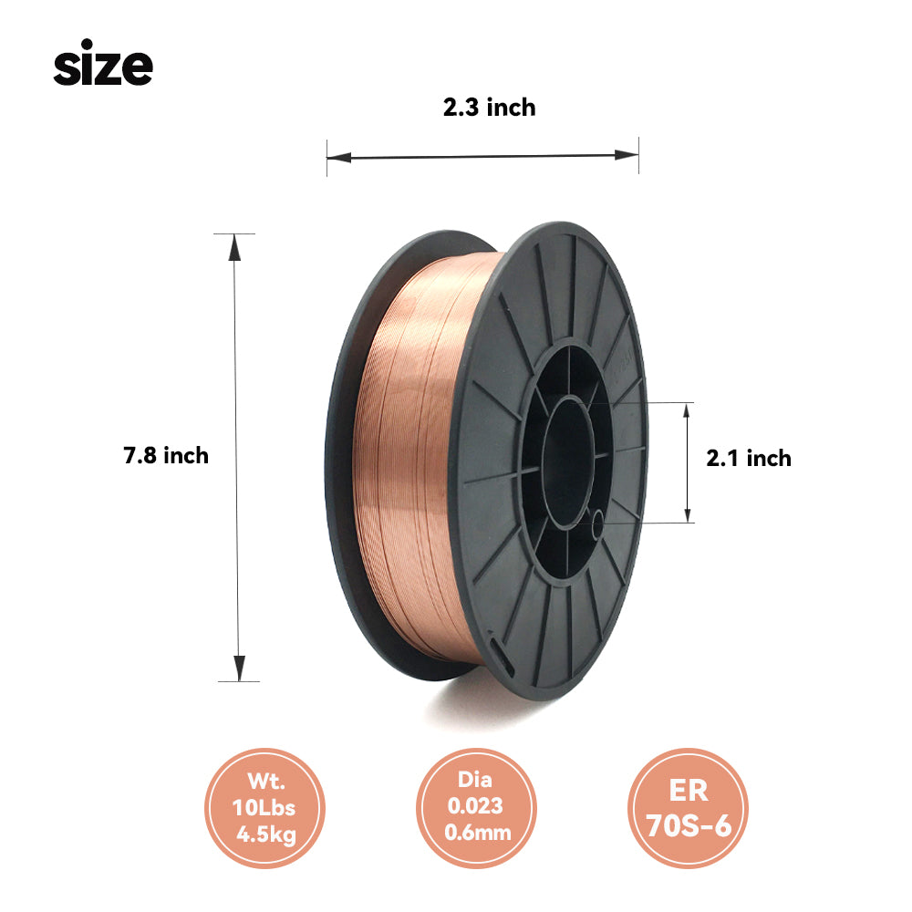 Fox Alloy ER70S-6 0.023" Solid Core Mig Wire - 10 Lbs Spool Welding Wire